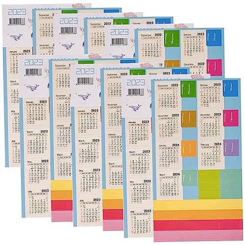 EXCEART 5 Sätze Kalender-index-aufkleber The Office Sticker Kalender Sticker Monatskalender Registerkarten Aufkleber Für Büroplaner Aufkleber Für Kalender Synthetisches Papier 16 Blatt * 5 von EXCEART