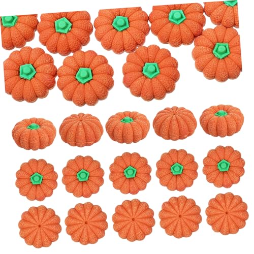 EXCEART 50 Stück Kürbis Radiergummi Mini-Radierer Halloween-Radiergummis Erasers für Halloween Radiergummi für Bleistift Halloween-Partygeschenke Mini-Kürbisdekorationen Orange von EXCEART