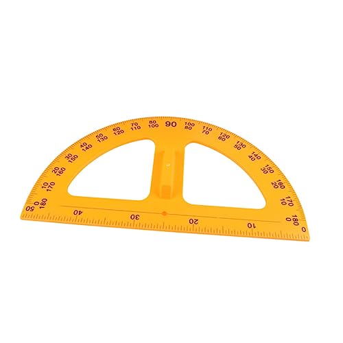 EXCEART Schulbriefpapier Werkzeug Winkelmesser Geometrie Lineal Yellow von EXCEART