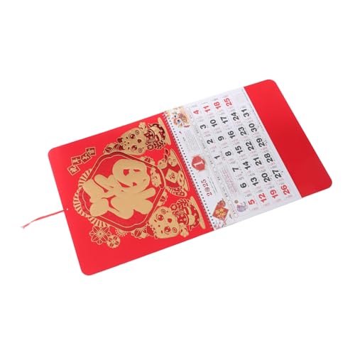 EXCEART Wandkalender „Jahr der Schlange“. Kalender im chinesischen Stil Bürokalenderdekoration jahreswandkalender Chinesischer Tageskalender Chinesischer Neujahrswandkalender Papier von EXCEART