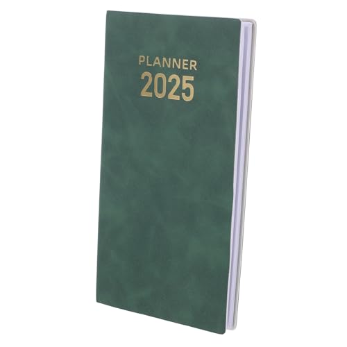 EXCEART Zeitmanagement-Kalender Kalenderplaner Planer 2025 Zeitplan Tagesplaner undatiert tagesplanung Wochenplaner verschleißfestes Notizbuch Monatsplaner Notizblock Papier Green von EXCEART