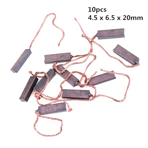 10Pcs/lot Carbon Brushes Wire Leads Generator electronic starter Brush Replacement 4.5 x 6.5 x 20mm von EXCKGNYKZB