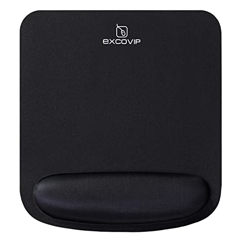 excovip Mauspad ergonomische Handgelenkauflage - Office Komfort Mousepad - Handgelenkpolster Handauflage - Gelkissen Gelpolster - Maus und Tastatur - abwaschbar - für Computer Laptop Notebook von EXCO