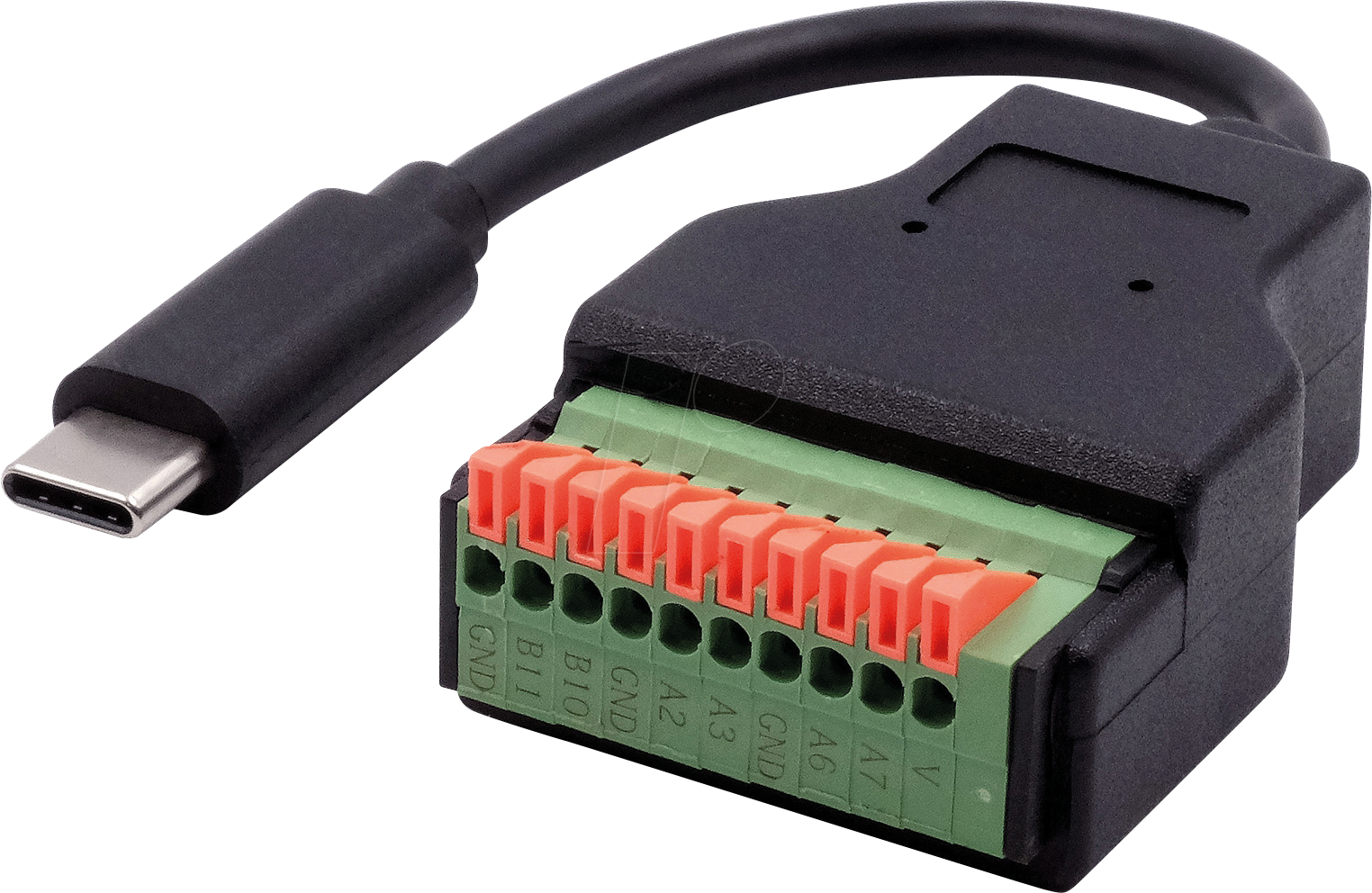 EXSYS EX-49125 - USB 2.0 Konverter, USB-C Stecker auf 10-pin Terminal Block von EXSYS