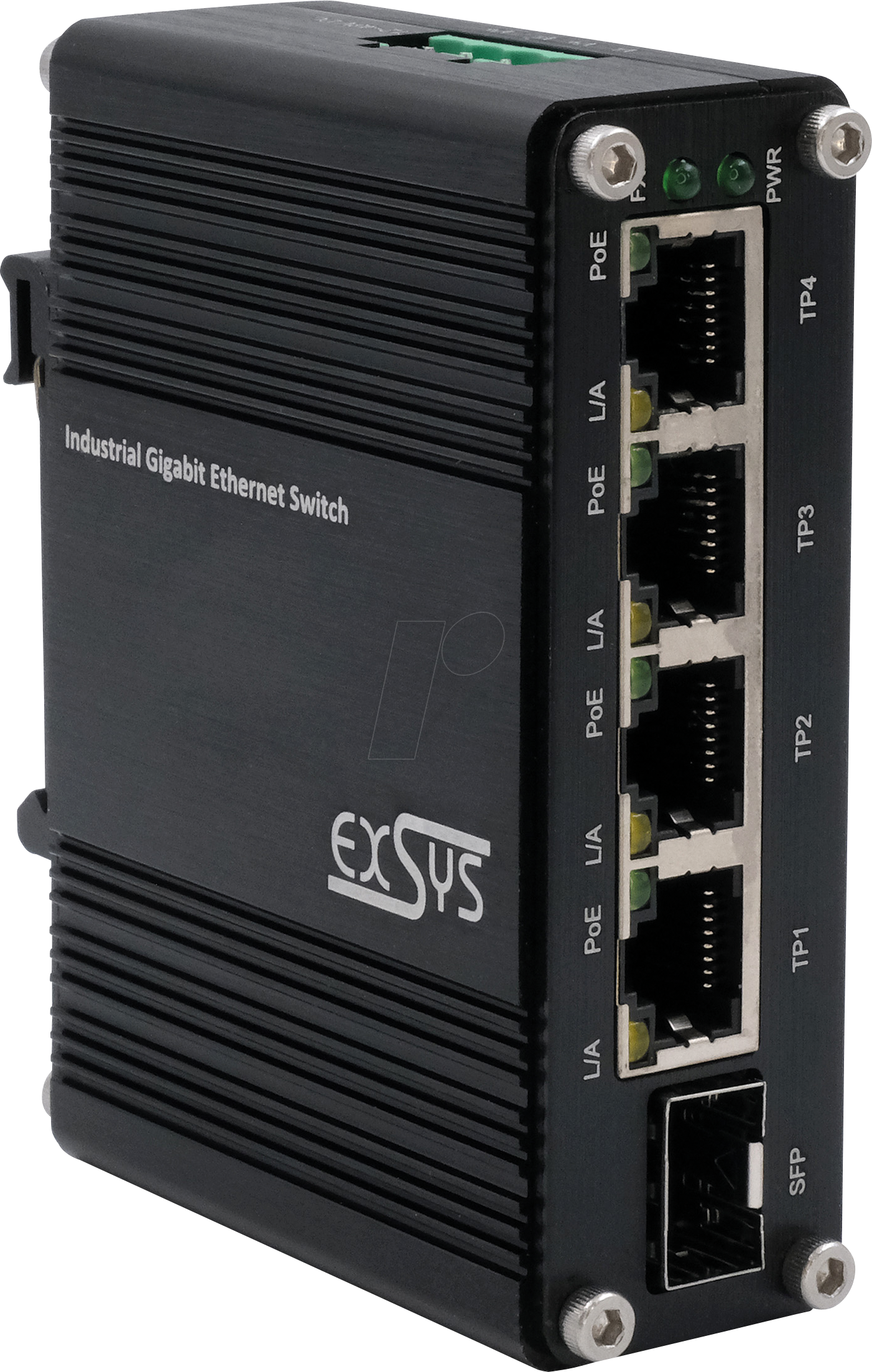 EXSYS EX-62020PS - Switch, 5-Port, Gigabit Ethernet, PoE+, SFP von EXSYS