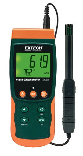 Extech SDL500 Luftfeuchtemessgerät (Hygrometer) 5% rF 95% rF Datenloggerfunktion, Taupunkt-/Schimme von EXTECH