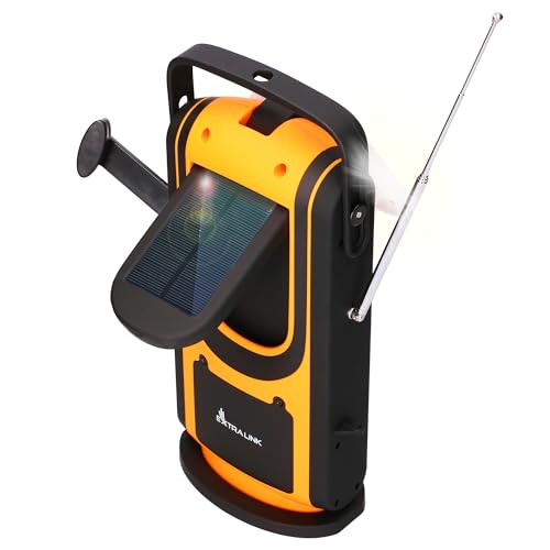 Extralnik Notfallradio AM/FM, Solar & Kurbelradio mit Powerbank 6000mAh, 6 Ladearten, USB C, Taschenlampe & Leselicht mit 4 Lichtmodi, SOS Alarm, Notfallausrüstung, Prepper Ausrüstung, Krisenvorsorge Extralnik Notfallradio AM/FM, Solar & Kurbelradio mit Powerbank 6000mAh, 6 Ladearten, USB C, Taschenlampe & Leselicht mit 4 Lichtmodi, SOS Alarm, Notfallausrüstung, Prepper Ausrüstung, Krisenvorsorge von EXTRALINK