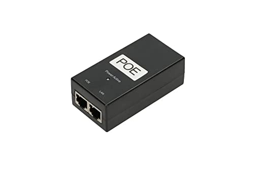 PoE Power Adapter 24V 24W, Leuchtdioden, entspricht IEEE 8023at/af, Gigabit-Ethernet-Übertragung, kompatibel mit Routern, Switches, RJ45-Anschluss, Ra von EXTRALINK