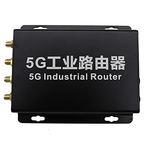 EXVIST 5G LTE Modem mit SIM-Kartensteckplatz, 5G DTU mit RS232 RS485, 2X Gigabit RJ45, Dual Mode NSA+SA, APN/VPN, geeignet für Strom, Videoüberwachung, Industriesteuerung usw. (RM500Q-AE) von EXVIST