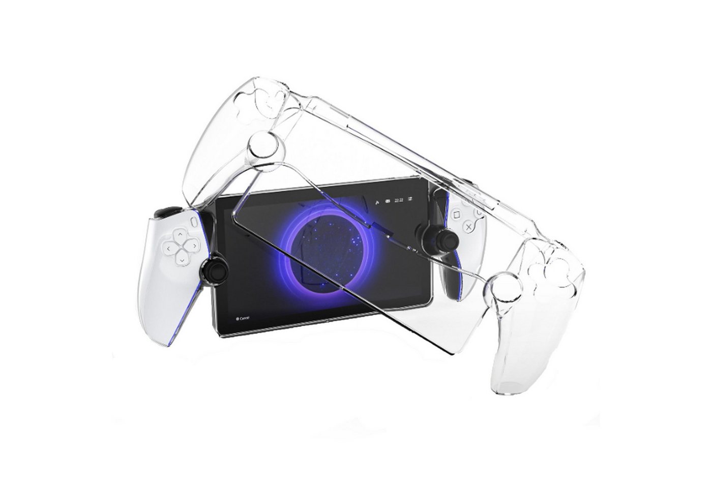 SIERGA PS5 Portal Handheld Hülle aus Kristall, geteiltes Gehäuse PlayStation 5-Controller (Bietet umfassenden Schutz für Handhelds) von SIERGA