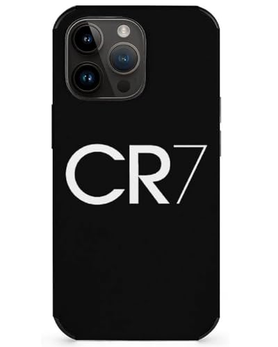 EZB Cristiano Ronaldo Schutzhülle für iPhone 11, Schwarz und Weiß, flexibel, stoßdämpfend, coole Handyhülle, Schwarz von EZB