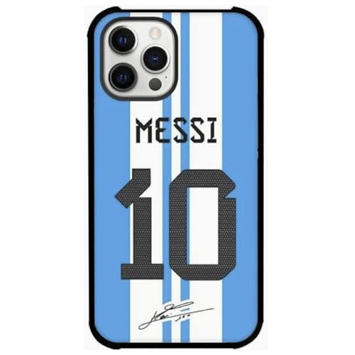 EZB iPhone-Schutzhülle mit Lionel Messi-Motiv, flexibel, stoßdämpfend, coole Handyhülle, Blau und Weiß Messi-Hülle (iPhone 8) von EZB