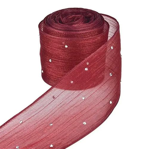 5 Meter/Packung, 4 cm, Luftpolsterband, Diamant-Netz, Organzaband, Haarschleife, Bekleidungszubehör, Blumen, Kuchen, Geschenkverpackung 5 Meter/Packung, 4 cm, Luftpolsterband, Diamant-Netz, Organzaband, Haarschleife, Bekleidungszubehör, Blumen, Kuchen, Geschenkverpackung von EZVFIRPDFZ