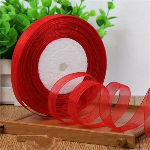 Organzabänder, 10 mm, transparent, für Geschenkverpackungen, Weihnachten, Party, Dekoration, Seidenstoff, Basteln, 45 m Organzabänder, 10 mm, transparent, für Geschenkverpackungen, Weihnachten, Party, Dekoration, Seidenstoff, Basteln, 45 m von EZVFIRPDFZ