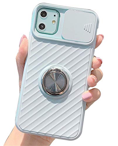 Ealetim Slide Kameraschutz Hülle für iPhone XS Max Ultra Dünn Handyhülle, TPU Bumper Schutzhülle mit 360 Grad für Ring Ständer Magnetische Metallplatte Autohalterung Fingerhalter Schale Case Cover von Ealetim