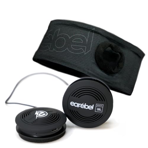Sport Elite Stirnband mit JBL Bluetooth 5.0 On-Ear Kopfhörer und Mikrofon - Black L/XL von Earebel
