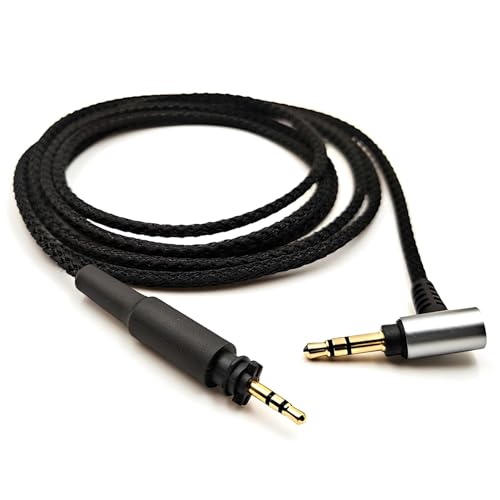 Earmax 3,5 mm auf 2,5 mm Nylon-Audiokabel, 1,5 m, kompatibel mit SHURE SRH840A SRH440A SRH840 SRH940 SRH440 SRH750DJ SRH740 Philips SHP8900 SHP9000 SHP895 Kopfhörern von Earmax