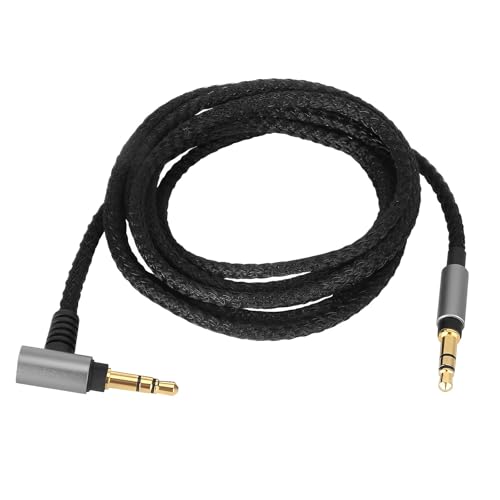 Earmax Audiokabel, 3,5 mm auf 3,5 mm, Nylon, 2 m, kompatibel mit Audio Technica MSR7 SR5BT AR2 AR3BT AR5BT Philips SHP9500 B&O SOLO3 HD50 Kopfhörern von Earmax