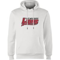 East Mississippi Community College Lions Script Logo Hoodie - White - XXL - Weiß von East Mississippi Community College