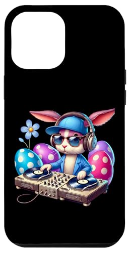 DJ Bunny Easter Beats Kopfhörer Fun Hülle für iPhone 12 Pro Max von Easter Bunny DJ Beats Fun Vibes Mixer