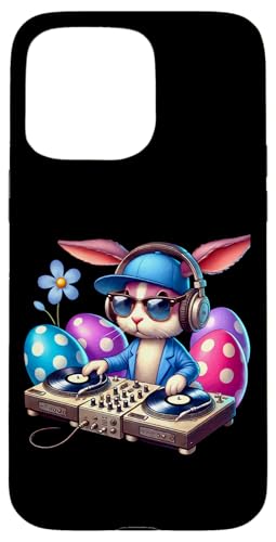 DJ Bunny Easter Beats Kopfhörer Fun Hülle für iPhone 15 Pro Max von Easter Bunny DJ Beats Fun Vibes Mixer