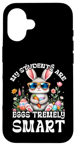 Meine Schüler sind Eier zitternd Smart Cute Bunny Easter Hülle für iPhone 16 von Easter Joy Family Bunny Jesus Cross Design