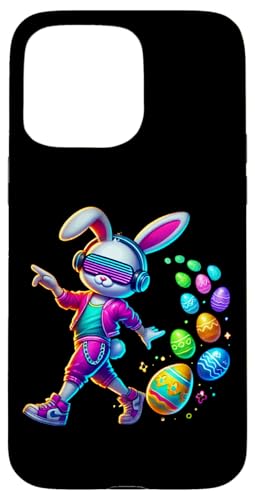 Coole Osterhasen-Kopfhörer Eggs Vibes Hülle für iPhone 15 Pro Max von Easter Vibes Tech Bunny Fun Kids Festive