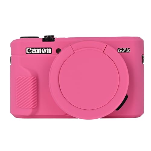 Kameratasche für Canon PowerShot G7X Mark II, Leichte Weiche Schutzhülle Reise Kamera Hülle, G7X2 Kamera Abdeckung Kameragehäuse, Rosa von Easy Hood