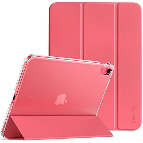 EasyAcc Hülle Kompatibel mit iPad 10 Generation 2022 10.9 Zoll A2757/A2777, Ultra Dünn Transluzent Matt Rückseite Abdeckung Cover Schutzhülle Case, Wassermelonenrot von EasyAcc