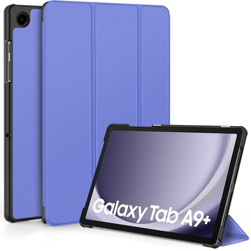 EasyAcc Hülle für Samsung Galaxy Tab A9+/ A9 Plus 11 Zoll 2023 SM-X210/ X215/ X216, Schutzhülle Ultradünne PU Leder mit Standfunktion und Auto Wachen/Schlafen Hülle Case, Himmelblau von EasyAcc