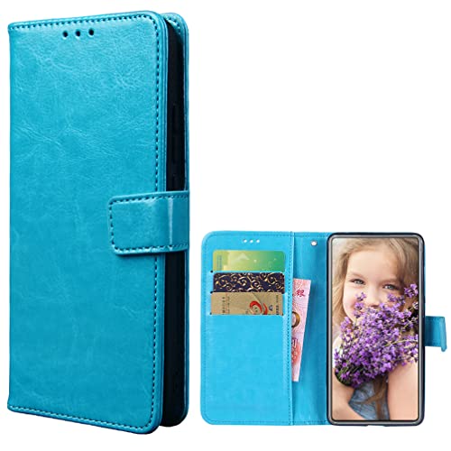 EasyShow Hülle für Oppo A60 4G, Oppo A60 4G PU Leder Brieftasche Case mit Stand Funktion und Magnetisch Schnalle Flip Handyhülle für Oppo A60 4G-Blau von EasyShow