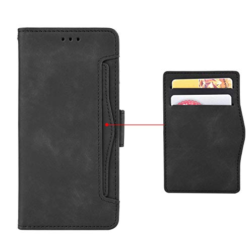 EasyShow Schutzhülle für Google Pixel 9 Pro/Pixel 9 Hülle, Google Pixel 9 Pro/Pixel 9 Schutzhülle Handy Lederhülle PU Leder Hülle Handytasche Cover Handyhülle für Pixel 9 Ledertasche-Schwarz von EasyShow