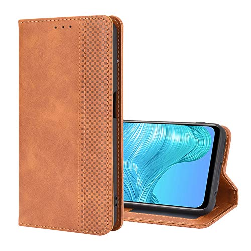 EasyShow Schutzhülle für HMD Skyline 5G Hülle, HMD Skyline 5G Schutzhülle Handy Lederhülle PU Leder Hülle, Cover Handyhülle für HMD Skyline 5G Ledertasche-Brown von EasyShow