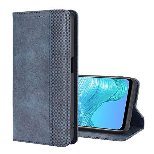 EasyShow Schutzhülle für ZTE Blade A35 Lite Hülle, ZTE Blade A35 Lite Schutzhülle Handy Lederhülle PU Leder Hülle, Cover Handyhülle für ZTE Blade A35 Lite Ledertasche-Blau von EasyShow