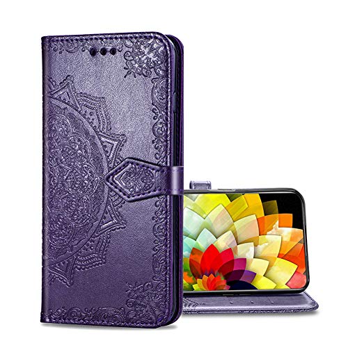 Schutzhülle für Ulefone Note 20 Pro Hülle, PU+TPU Leder Wallet Tasche Cover, Brieftasche Case mit Stand FunktionUltra Slim Card Slot Hülle für Ulefone Note 20 Pro (Lila) von EasyShow