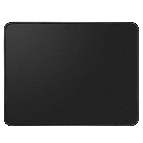 EasyULT Gaming Mauspad - 210 * 260 * 2mm - Vernähte Kanten -Mousepad mit Einer speziellen Oberfläche verbessert Geschwindigkeit und Präzision, rutschfest (Schwarz) von EasyULT