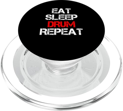 Eat Sleep Drum Repeat Schlagzeuger der Perkussionsband PopSockets PopGrip für MagSafe von Eat Sleep Drum Repeat Designs