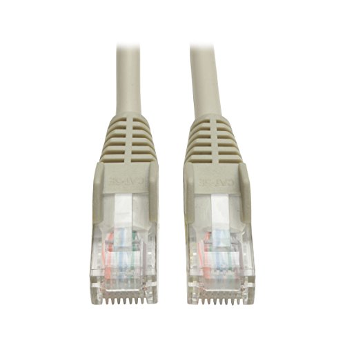 Tripp Lite Cat5e 350 MHz Snagless Patch Cable (RJ45 M/M) – Gray, 12-FT. – Networking Cables (12-FT., 3.6 m, Cat5e, RJ-45, RJ-45, Male/Male, U/UTP (UTP)) von Eaton