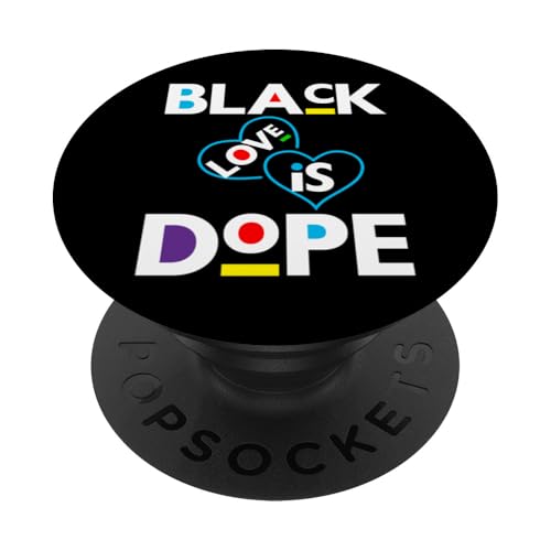 Black Love is dope Valentinstag & Black History Bruh Sista PopSockets Klebender PopGrip von Ebony Fuller Shopp