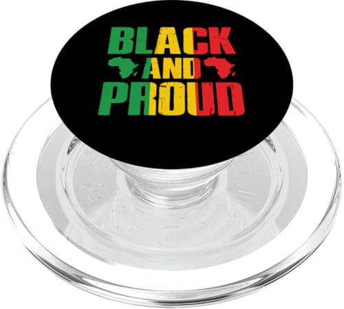 Black & Proud Melanin Brush Sista Schwarz für Herren, Damen und Kinder PopSockets PopGrip für MagSafe von Ebony Fuller Shopp