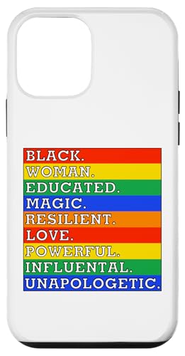 Hülle für iPhone 12 mini Schwarze Frau, gebildet, magisch, widerstandsfähig, Liebe, mächtiger Regenbogen von Ebony Fuller Shopp