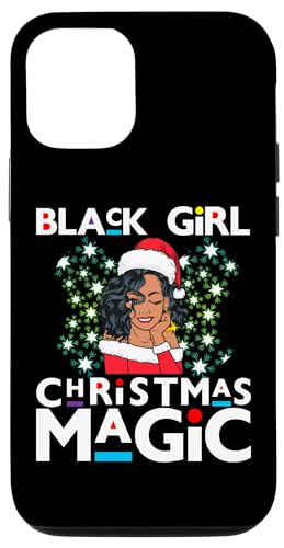 Hülle für iPhone 12/12 Pro Black Girl Magic Melanin Mrs Claus Lockenperücke, Lace-Front, Bob von Ebony Fuller Shoppp