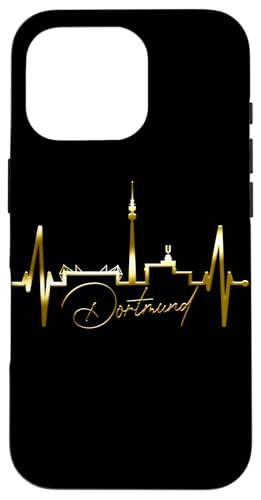 Hülle für iPhone 16 Pro Dortmund Herzschlag Skyline Puls Ruhrpott I Love Dortmunder von Echte Dortmunder Outfits für Fans mit Herz