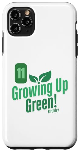 Growing Up Green Birthday – Umweltfreundlich für Kinder zum 11. Geburtstag Hülle für iPhone 11 Pro Max von EcoCelebrating - Planet Friendly Parties