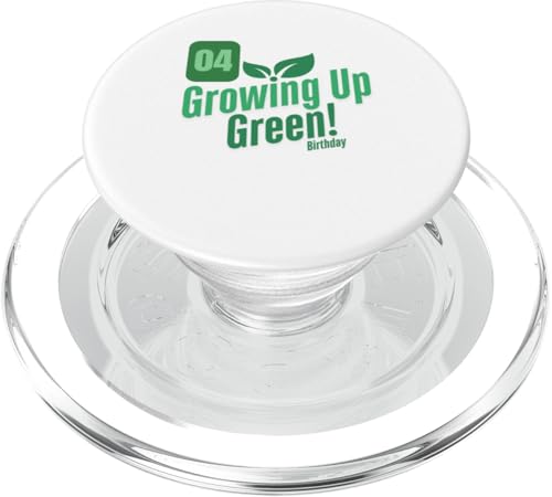 Growing Up Green Birthday – Umweltfreundlich für Kinder zum 4. Geburtstag PopSockets PopGrip für MagSafe von EcoCelebrating - Planet Friendly Parties