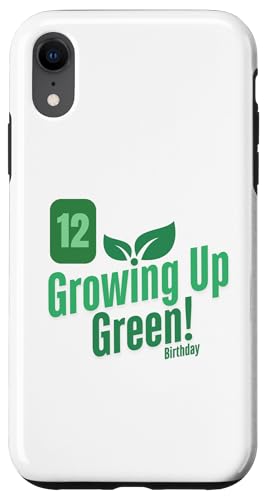 Growing Up Green Birthday – Umweltfreundlicher 12. Geburtstag für Kinder Hülle für iPhone XR von EcoCelebrating - Planet Friendly Parties