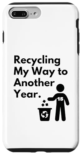 Recycling — Mein Weg in ein neues Jahr — Eco Earth Birthday 15 Hülle für iPhone 7 Plus/8 Plus von EcoCelebrating - Planet Friendly Parties