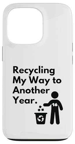 Recycling — Mein Weg in ein neues Jahr — Eco Earth Birthday 16 Hülle für iPhone 13 Pro von EcoCelebrating - Planet Friendly Parties