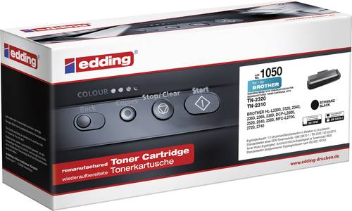 Edding Toner ersetzt Brother TN-2320 Kompatibel Schwarz 2600 Seiten 1050 18-1050 von Edding