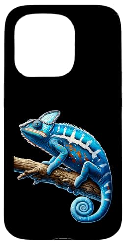 Hülle für iPhone 15 Pro Chamäleon, Tierporträt, Eidechse, Reptil, Chamäleon von Edelwild